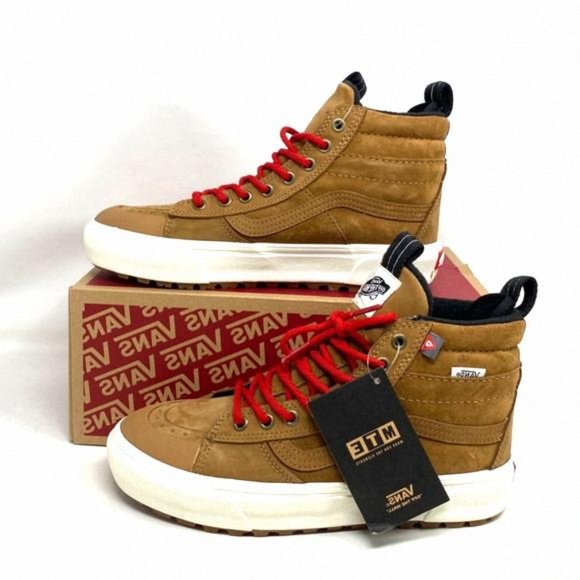VANS Sk8-Hi MTE-2 High Top Suede Lights Brown VN0007NKGWU Sneakers Size Women's - Picture 8 of 10